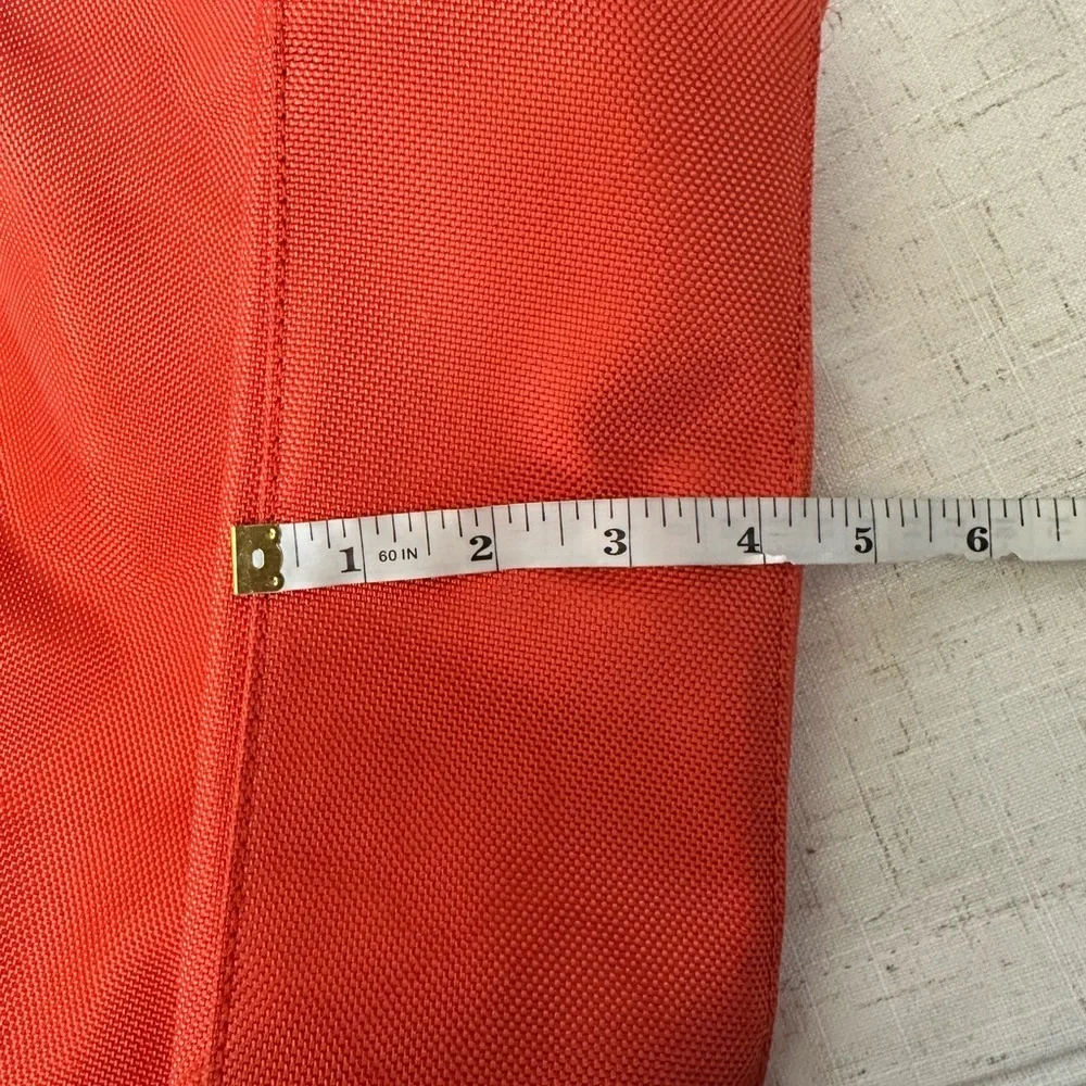 JPK Paris 75 Canvas Bucket Shoulder Bag – Red-Orange with Gold Hardware - Picture 13 of 16